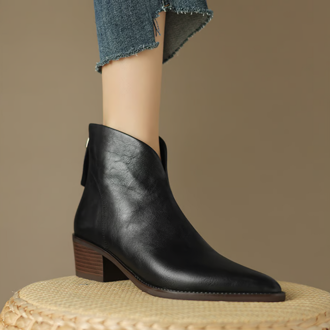 Claudine™ | Bottines de luxe à talon bas