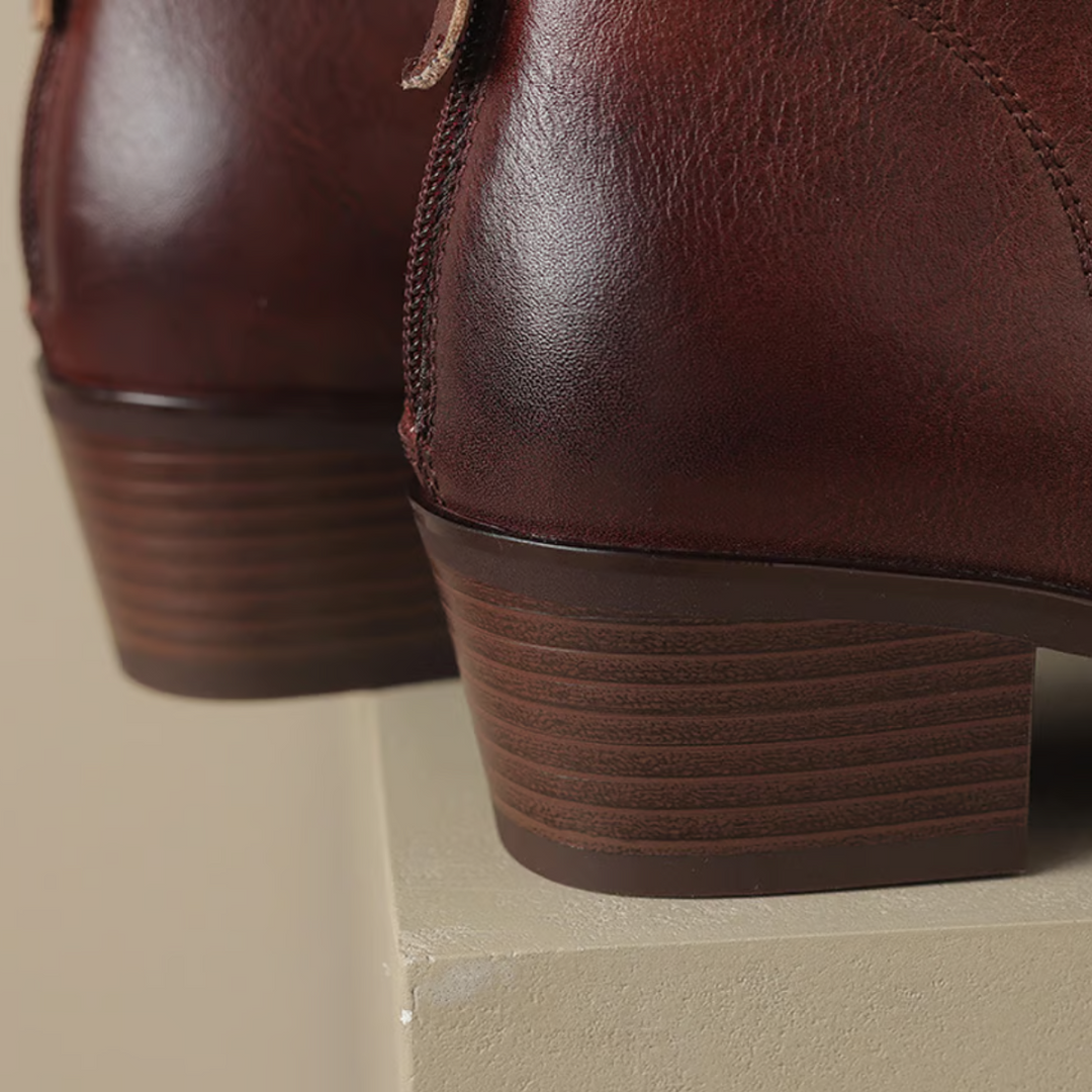 Claudine™ | Bottines de luxe à talon bas