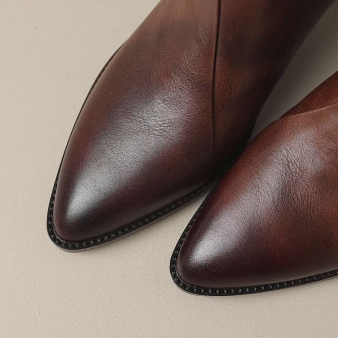 Claudine™ | Bottines de luxe à talon bas