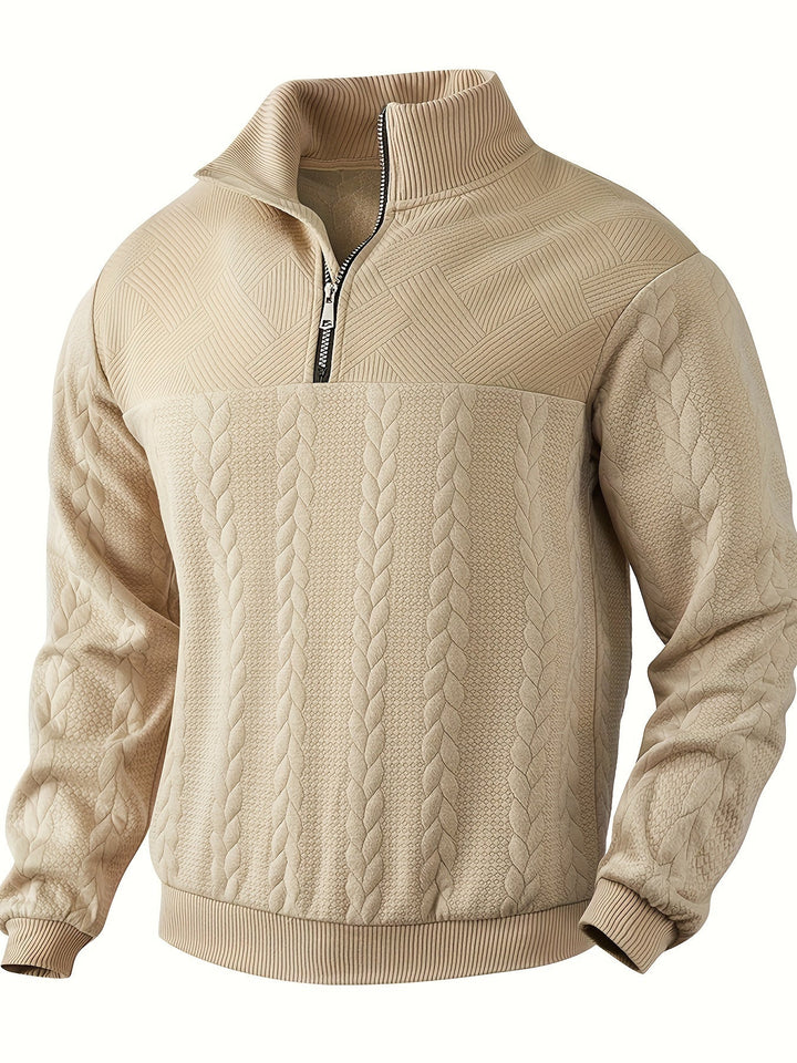 Benoît ™ | Pull vintage à fermeture éclair au design élégant