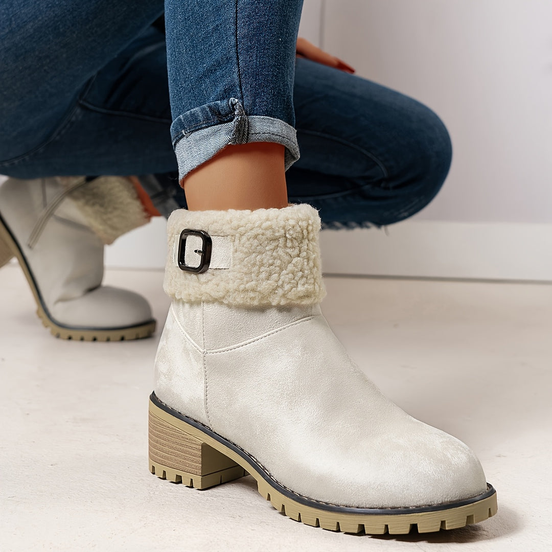 Ophélie | Bottines Hivernales Douces et Élégantes