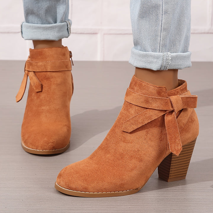 Léa | Bottines Élégantes à Talon Stable
