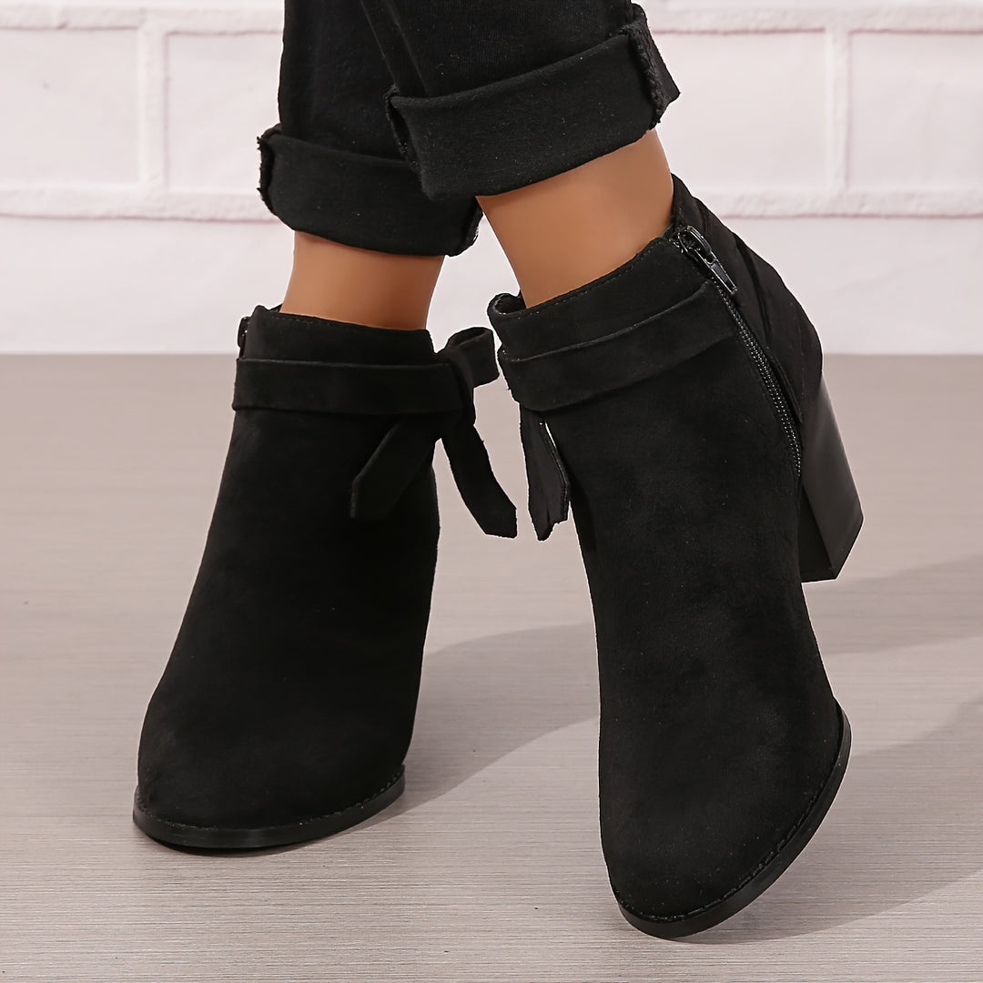 Léa | Bottines Élégantes à Talon Stable