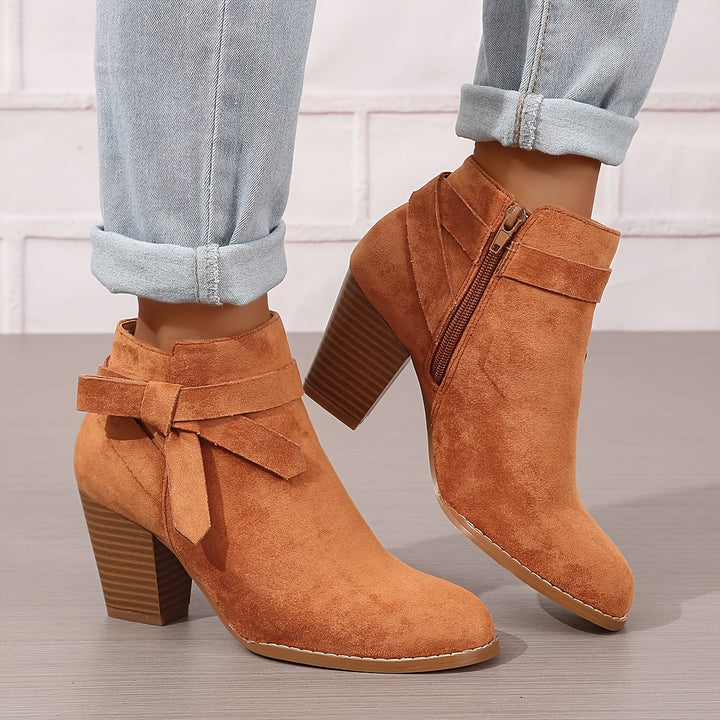 Léa | Bottines Élégantes à Talon Stable
