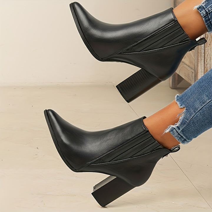 Eva™ | Bottines à talon carré élégantes et confortables