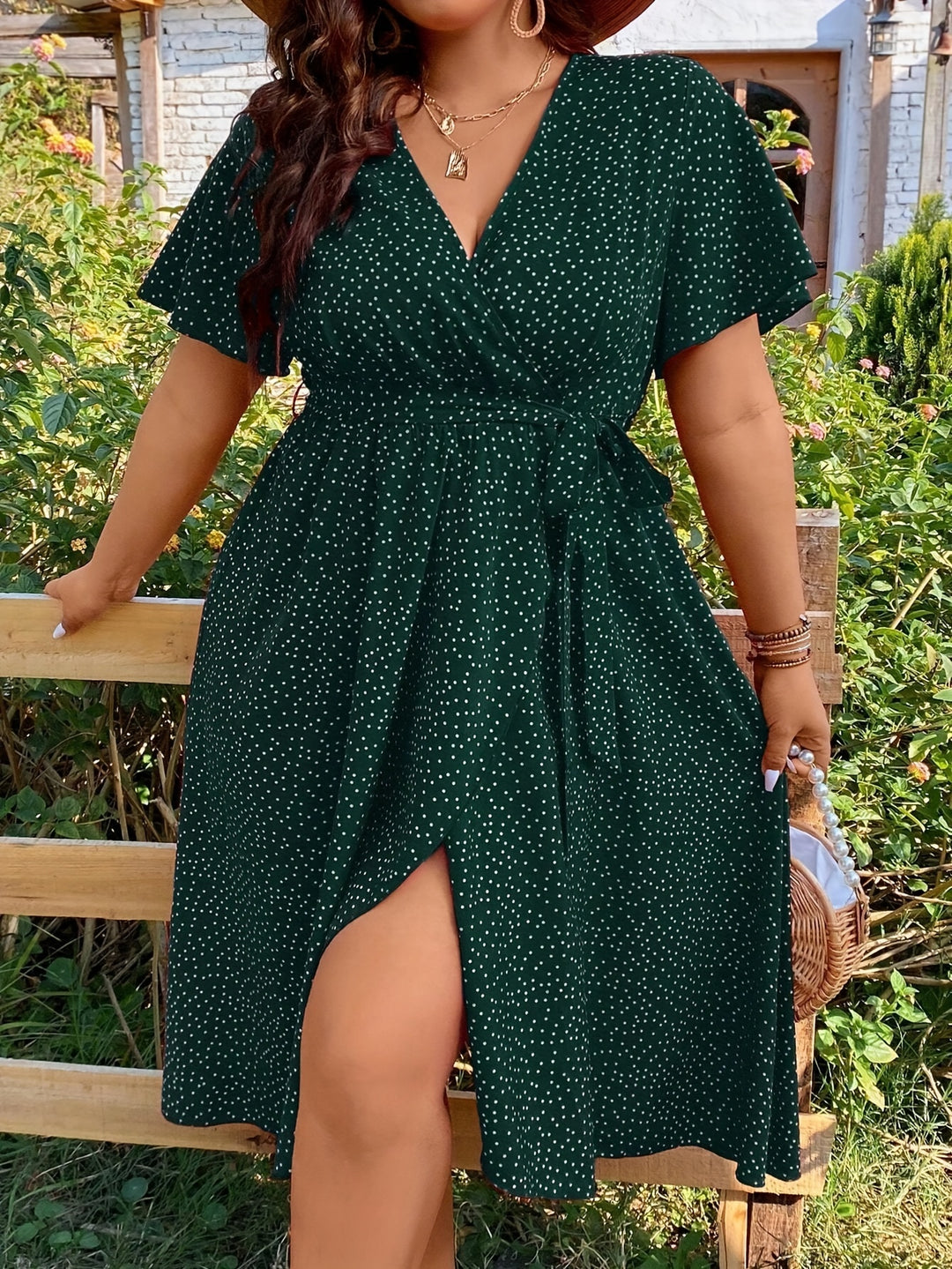 Vallet | Robe Grande Taille à Pois