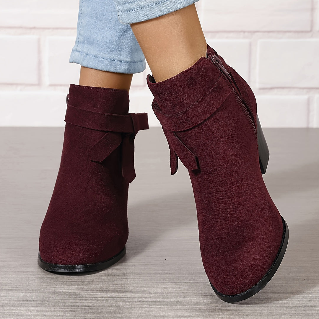 Léa | Bottines Élégantes à Talon Stable