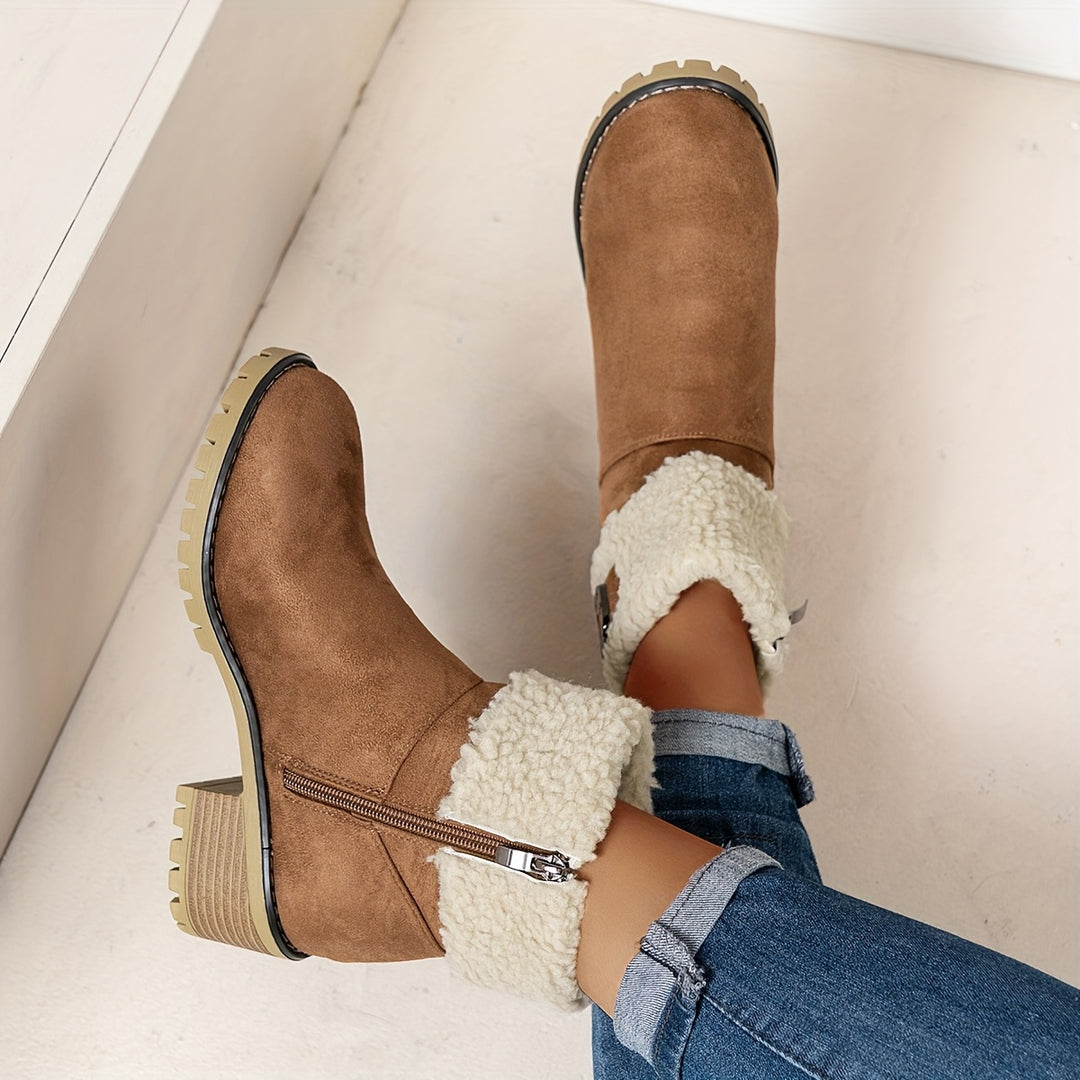 Ophélie | Bottines Hivernales Douces et Élégantes