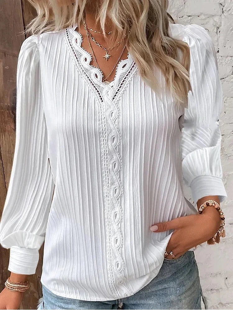 Emma | Blouse à Détails en Dentelle