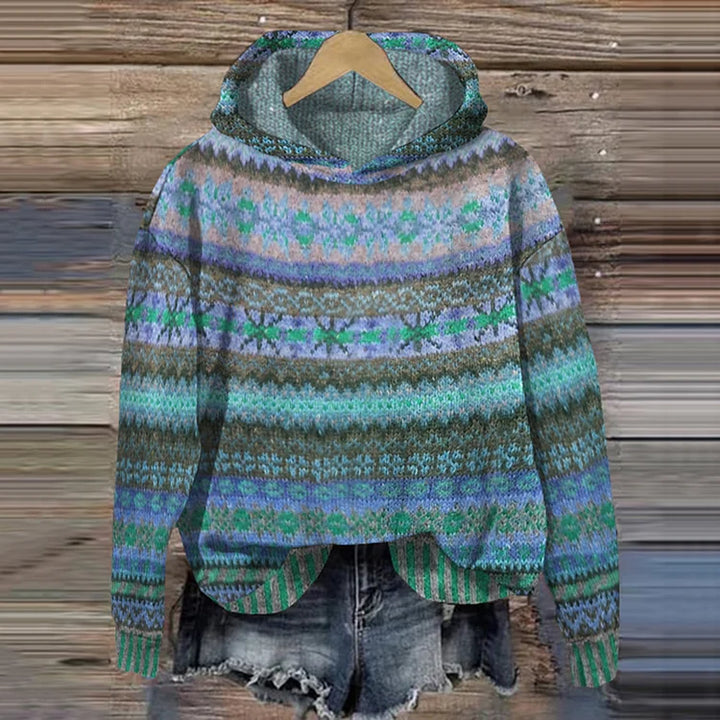 PAOLA™ | SWEAT À CAPUCHE ETHNIQUE