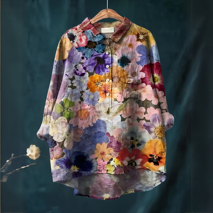 Lila - Chemisier à Imprimé Floral Romantique