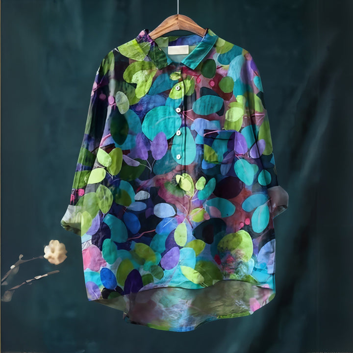 Lila - Chemisier à Imprimé Floral Romantique