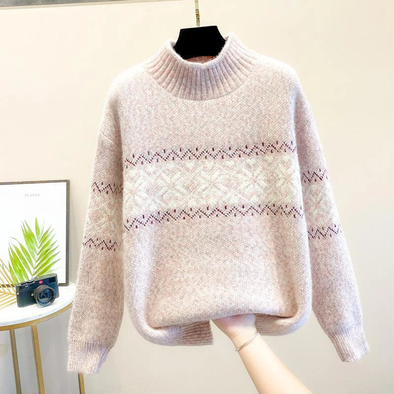 Nadine | Pull col roulé tricoté