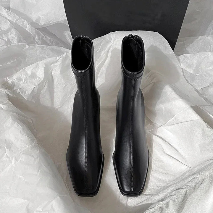 Maéliane | Bottines Élégantes à Talon Carré