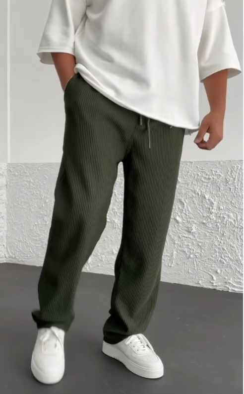 Sami™ - Pantalon confortable côtelé en spandex