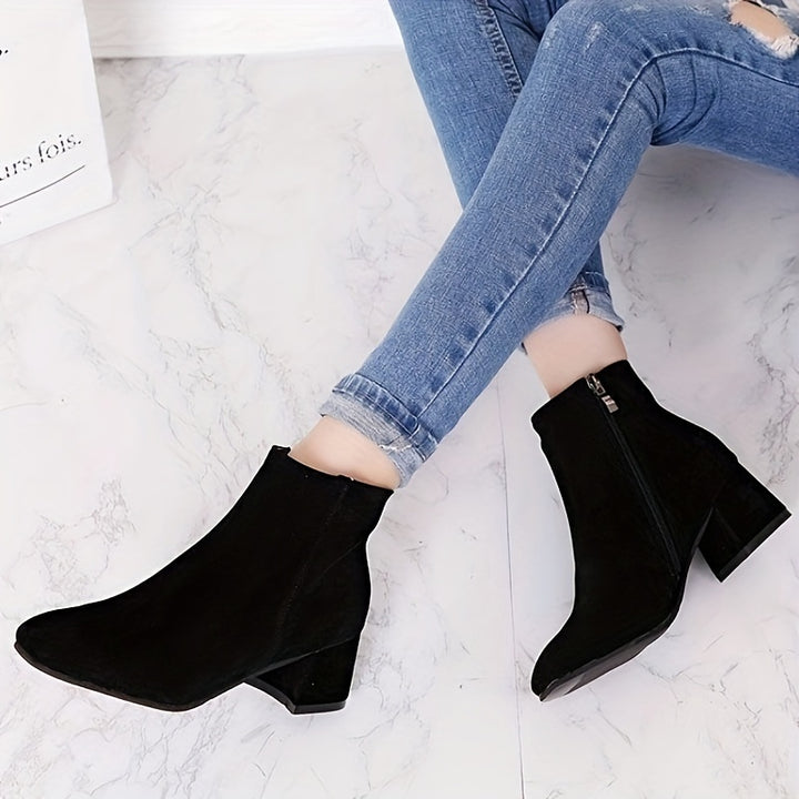 Colette™ – Bottines confortables à talon carré