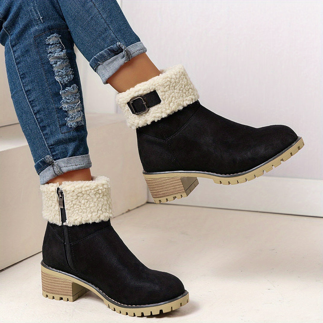 Ophélie | Bottines Hivernales Douces et Élégantes