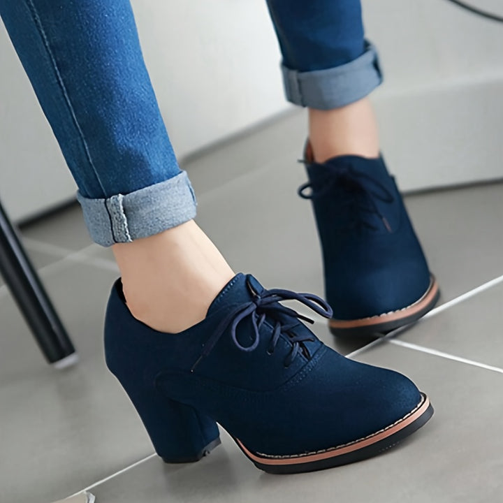Lydia™ – Escarpins à lacets confortables à talon stable