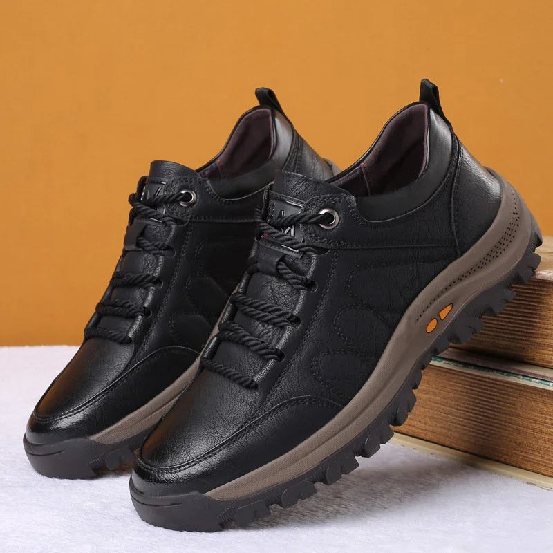 Arthur - Chaussures Casual en Cuir Brodées à la Main